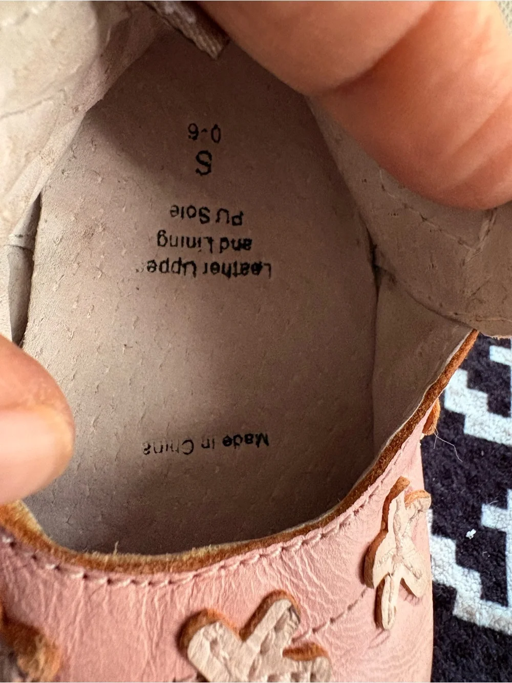 pink leather soft-sole baby crib shoes by Tommy Tickle